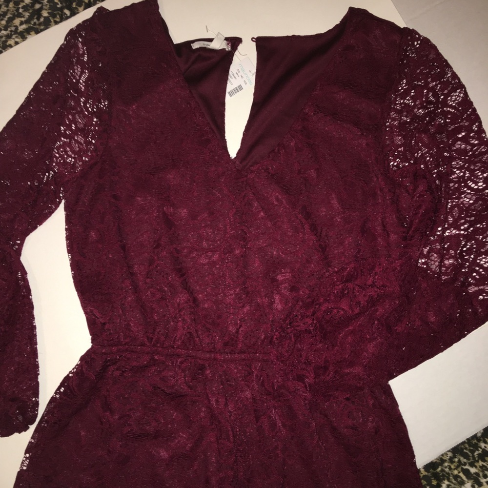 Maroon Romper - Picture 2 of 4